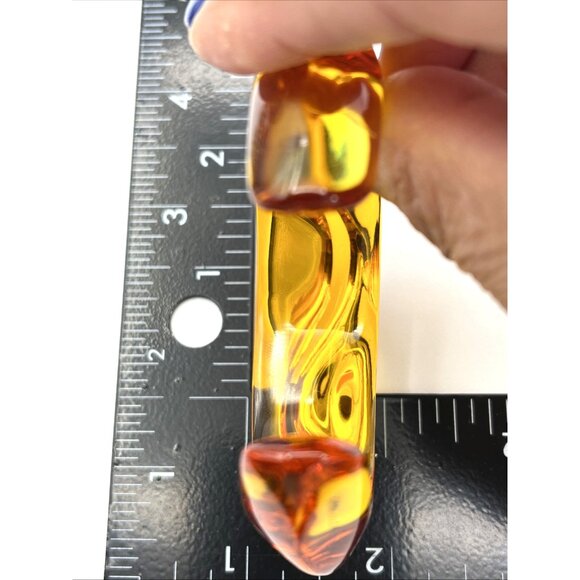 Baccarat France Crystal OCEANE PARMA GRANDE Wave Modernist Cuff Bracelet Gold - Picture 12 of 12